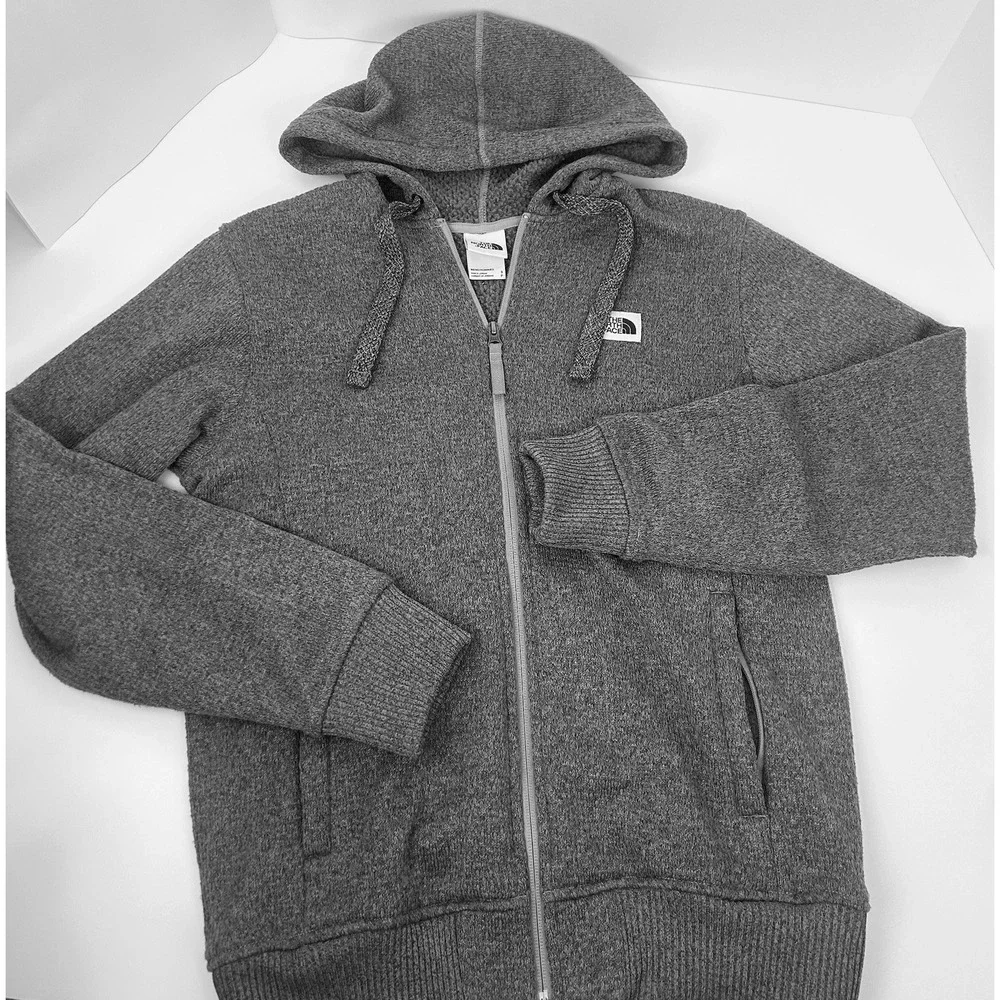 The North Face mens full zip thermal/fleece hooded medium weight jacket size S - Picture 2 of 8
